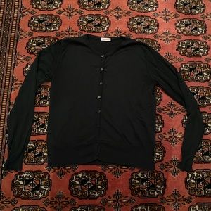 Rossopuro Black Button Up Cardigan